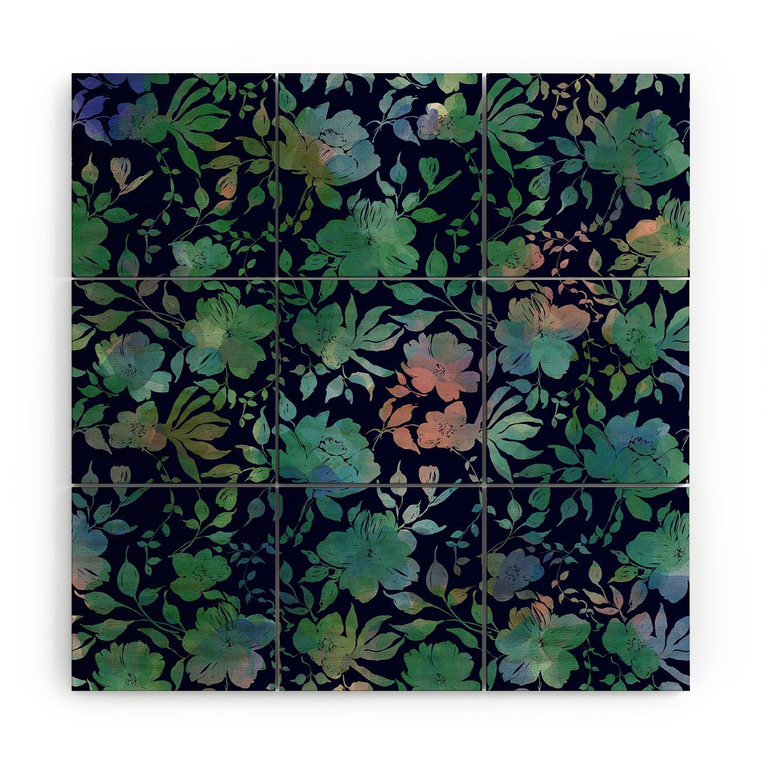 Marta Barragan Camarasa Lush Evening Botanicals Wood Wall Mural