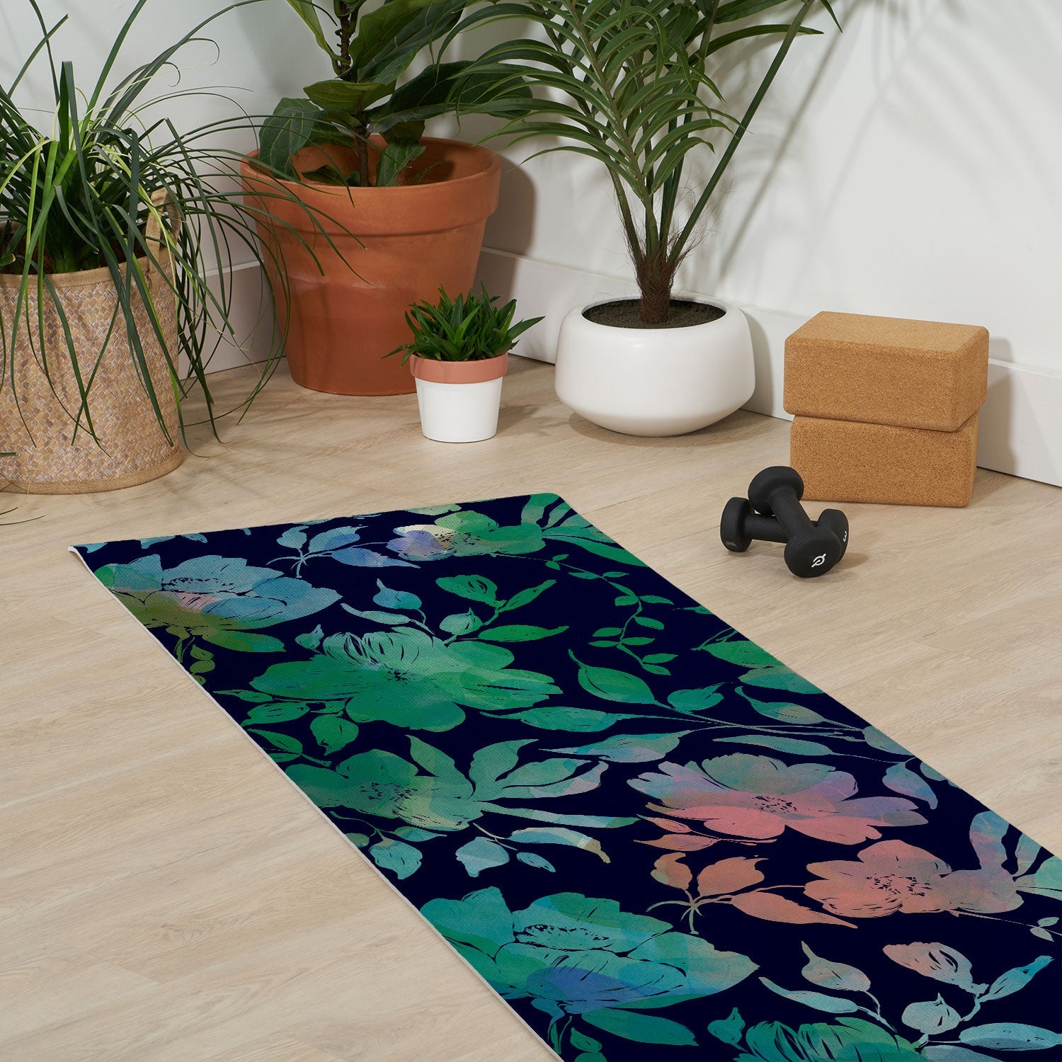 Marta Barragan Camarasa Lush Evening Botanicals Yoga Mat