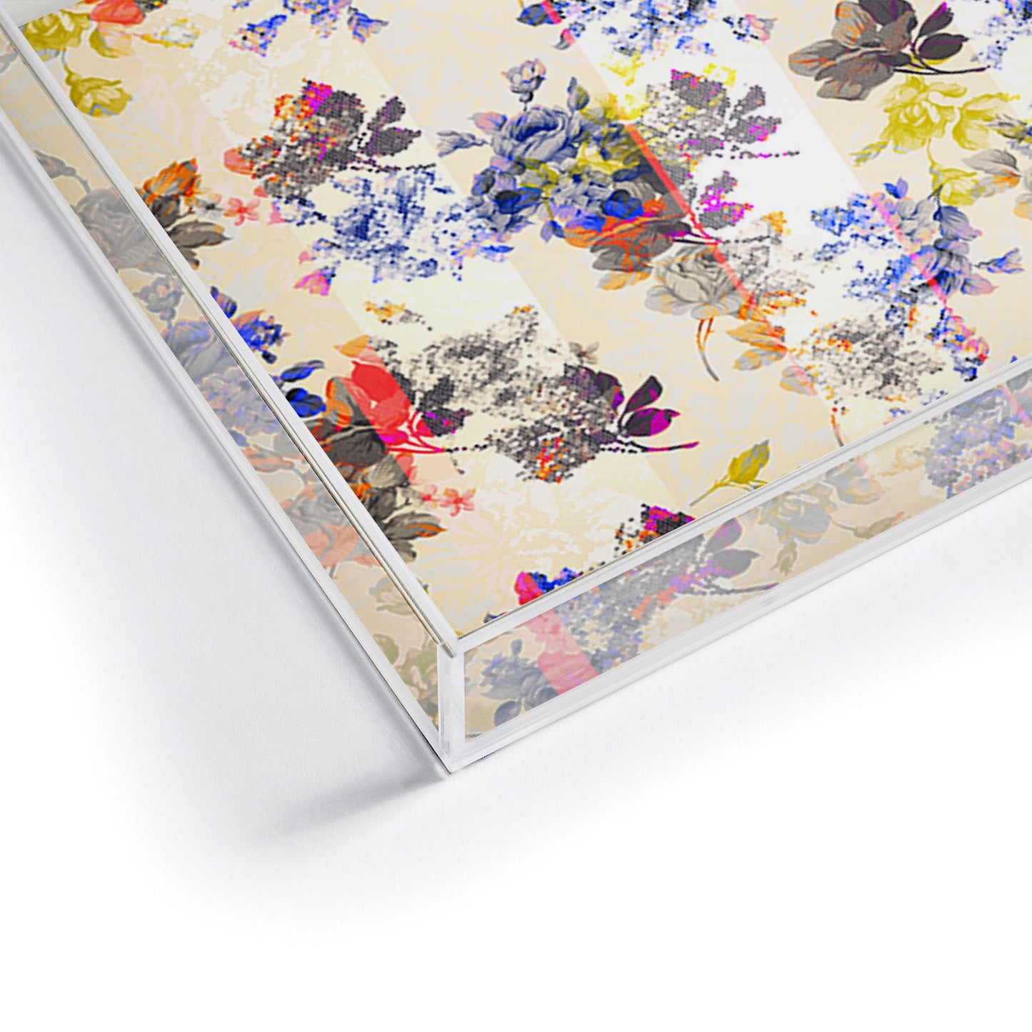 Marta Barragan Camarasa mosaic stripes Acrylic Tray