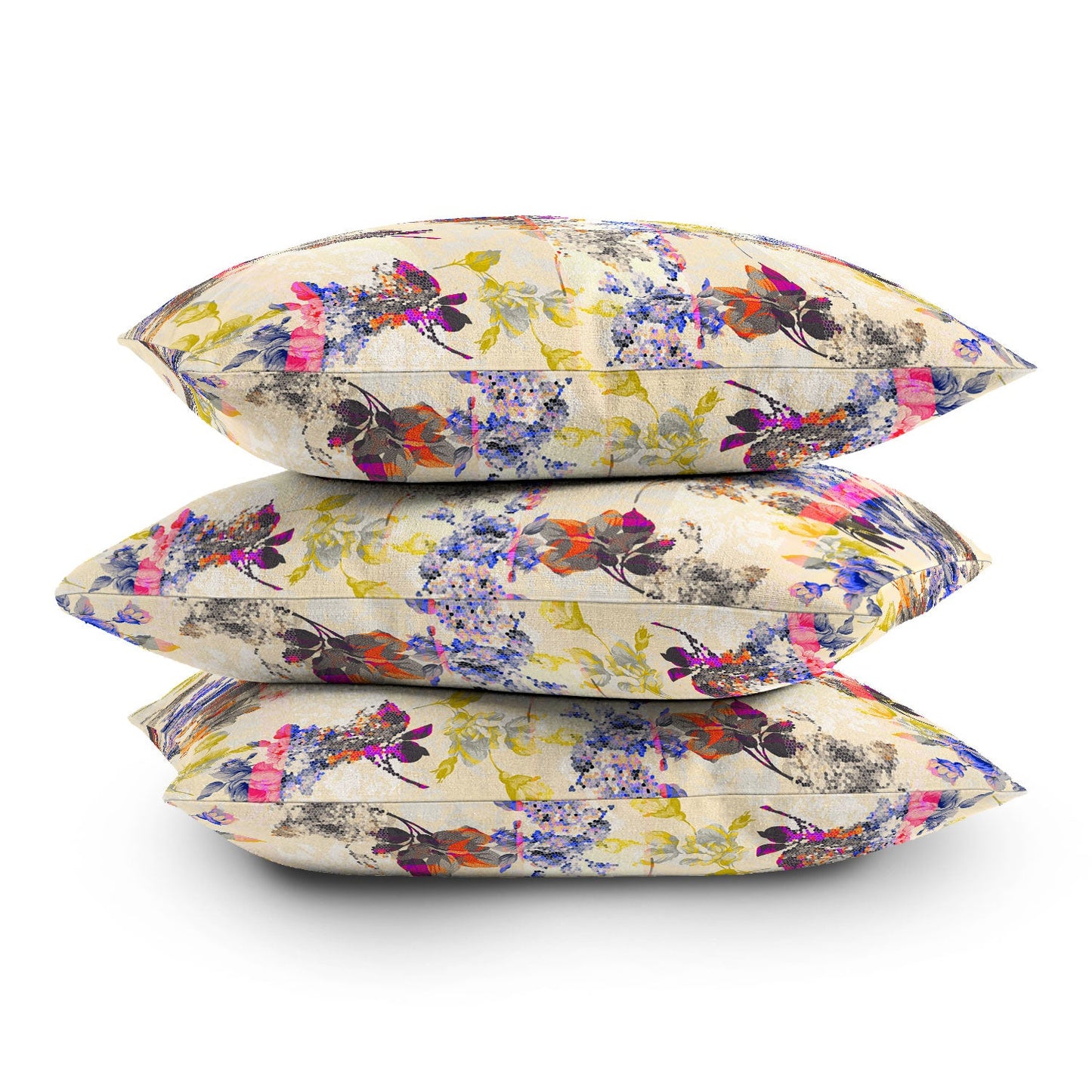 Marta Barragan Camarasa mosaic stripes Throw Pillow