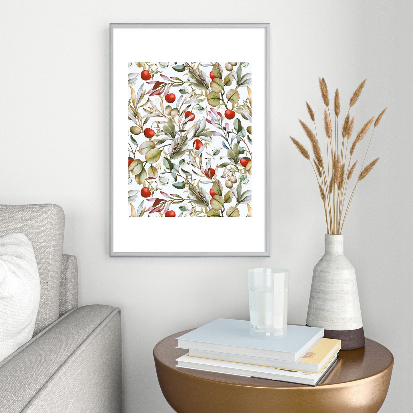 Marta Barragan Camarasa Orchard Elegance Serene Metal Framed Art Print