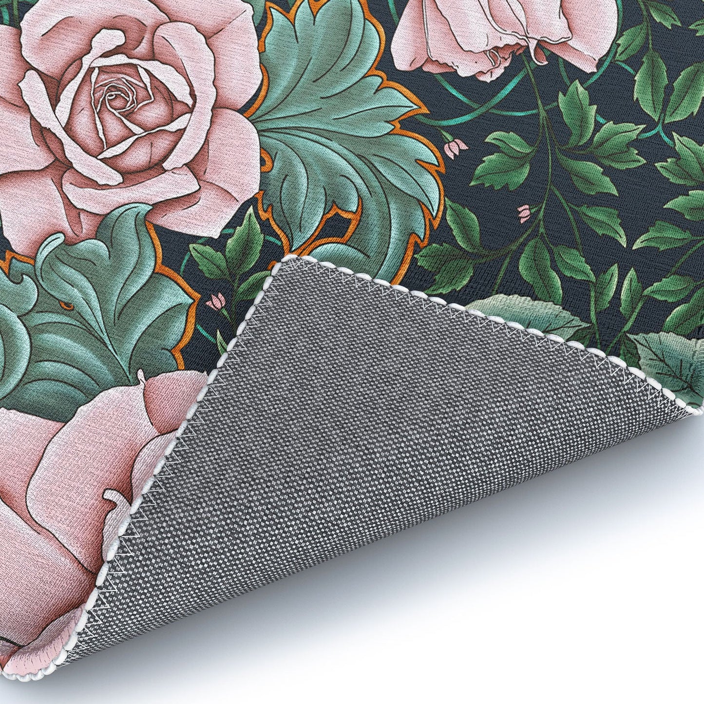 Marta Barragan Camarasa Ornate Vintage Rose Garden Area Rug