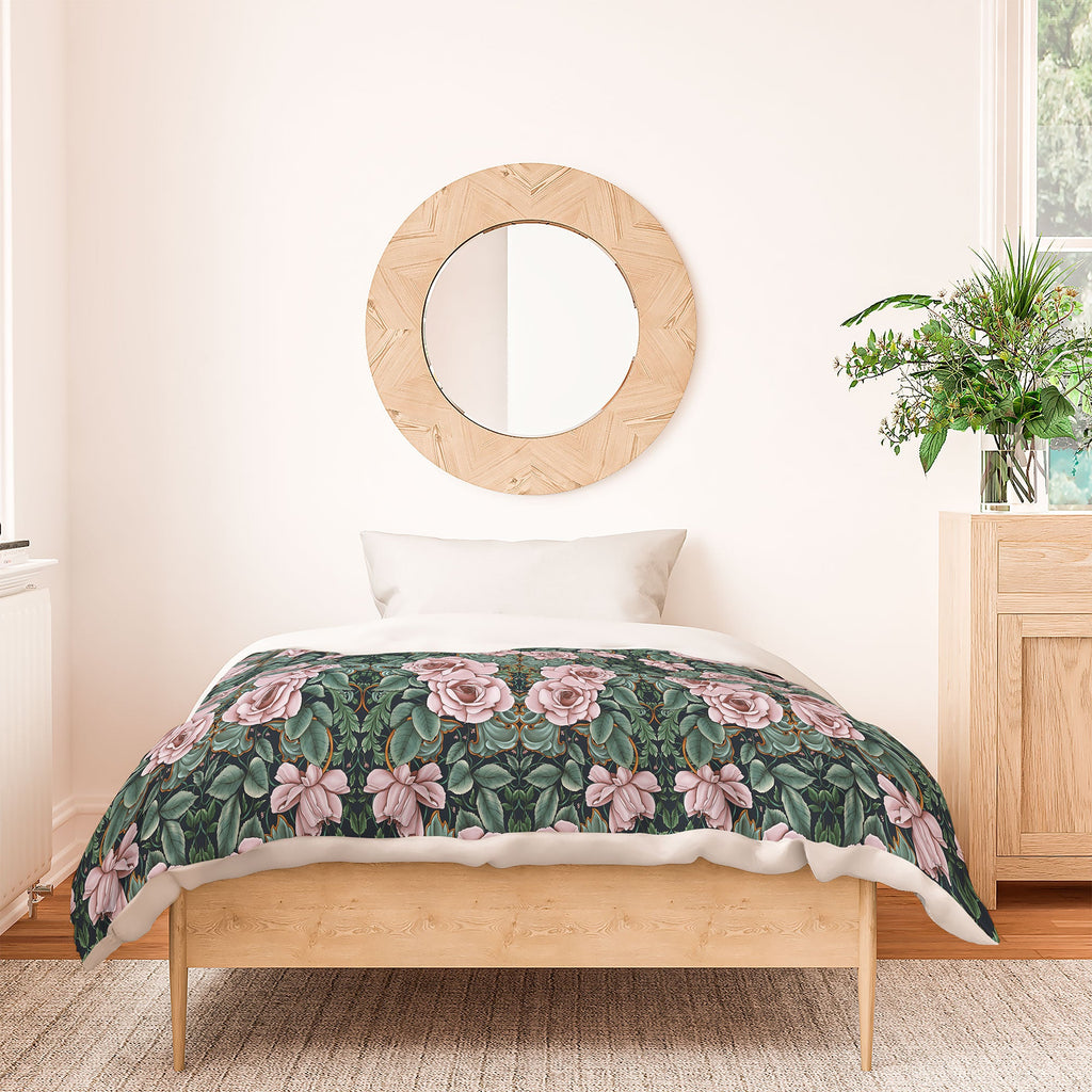 Marta Barragan Camarasa Ornate Vintage Rose Garden Duvet Cover