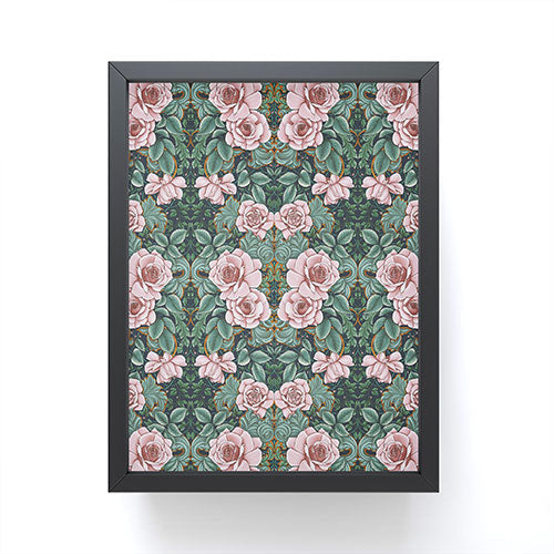 Marta Barragan Camarasa Ornate Vintage Rose Garden Framed Mini Art Print