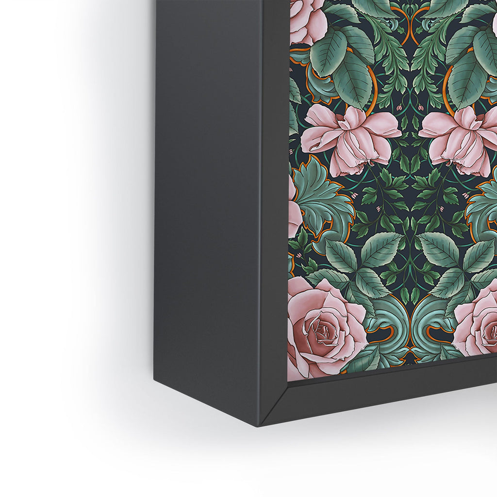 Marta Barragan Camarasa Ornate Vintage Rose Garden Framed Mini Art Print