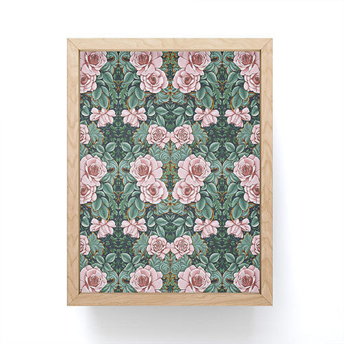Marta Barragan Camarasa Ornate Vintage Rose Garden Framed Mini Art Print