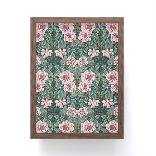 Marta Barragan Camarasa Ornate Vintage Rose Garden Framed Mini Art Print