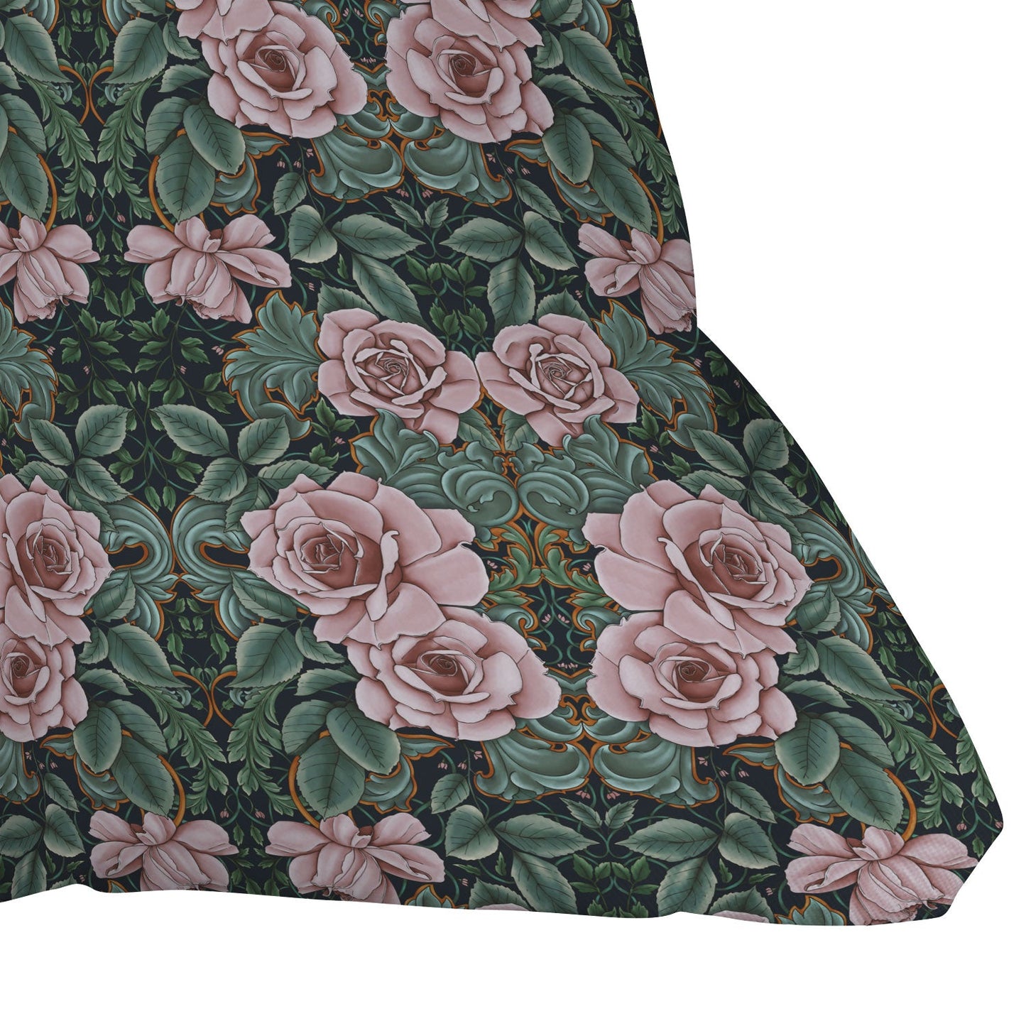 Marta Barragan Camarasa Ornate Vintage Rose Garden Outdoor Throw Pillow