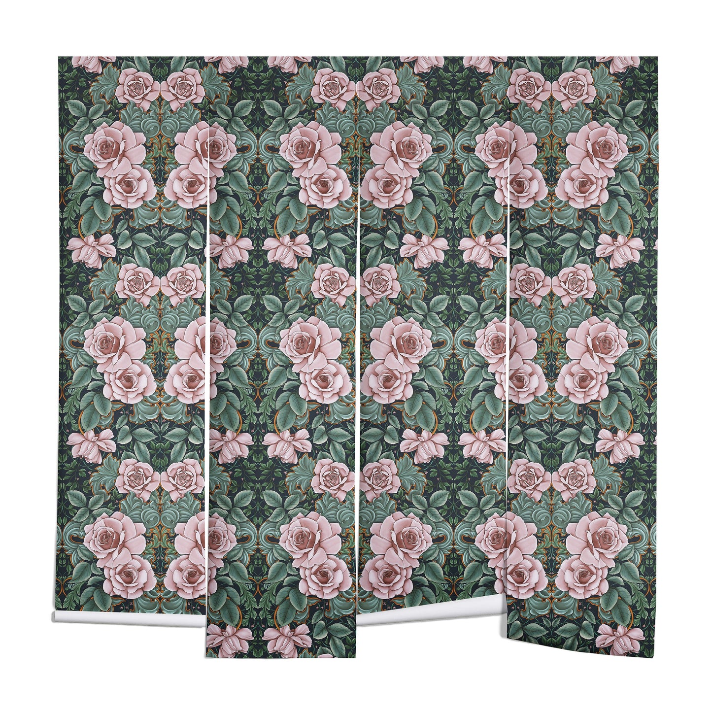 Marta Barragan Camarasa Ornate Vintage Rose Garden Wall Mural