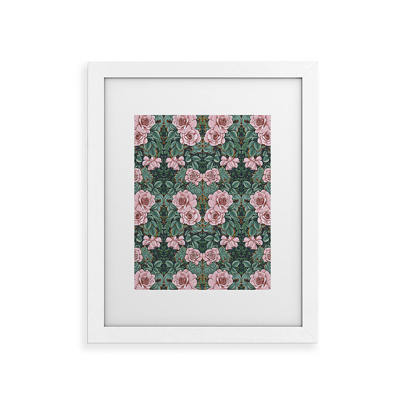 Marta Barragan Camarasa Ornate Vintage Rose Garden Framed Art Print