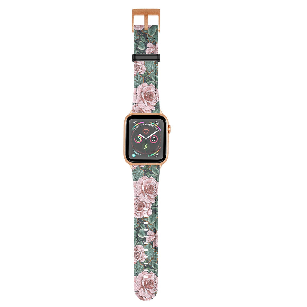Marta Barragan Camarasa Ornate Vintage Rose Garden Apple Watch Band