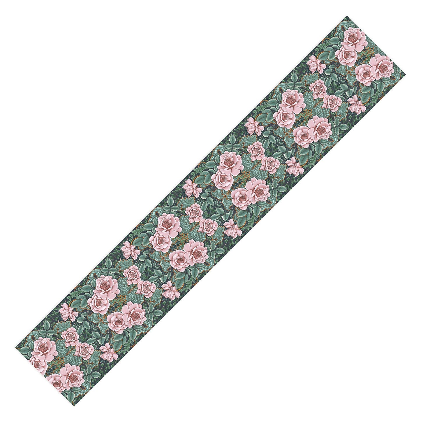 Marta Barragan Camarasa Ornate Vintage Rose Garden Table Runner