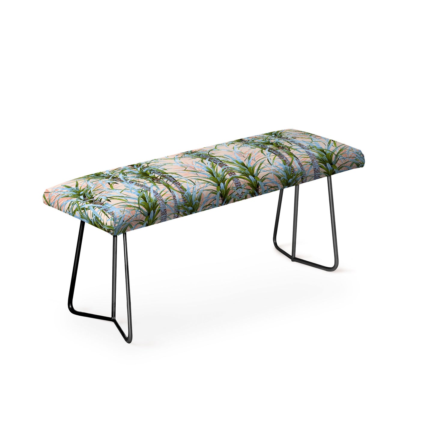 Marta Barragan Camarasa Pastel palm trees Bench
