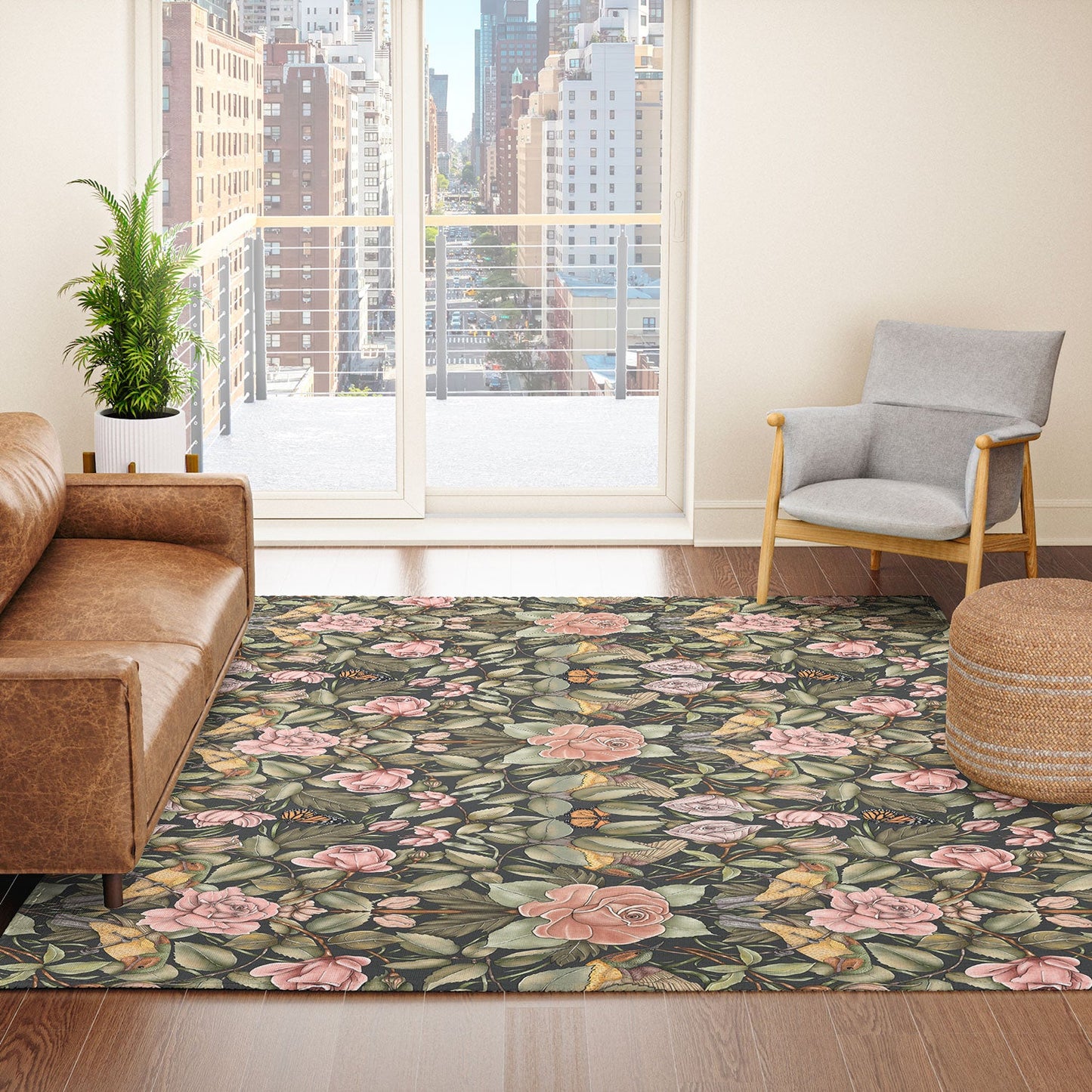 Marta Barragan Camarasa Victorian Garden Beauty Area Rug
