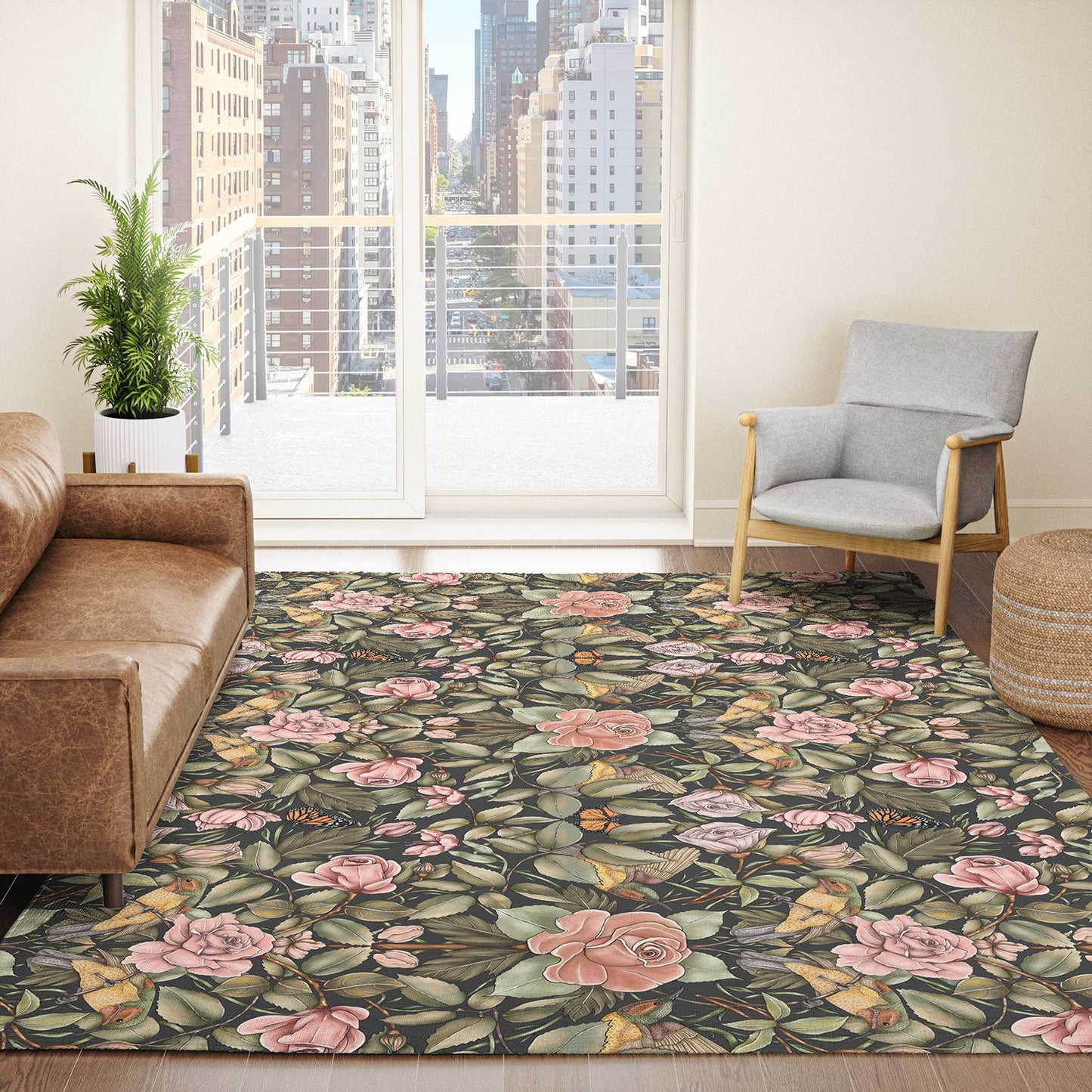 Marta Barragan Camarasa Victorian Garden Beauty Area Rug