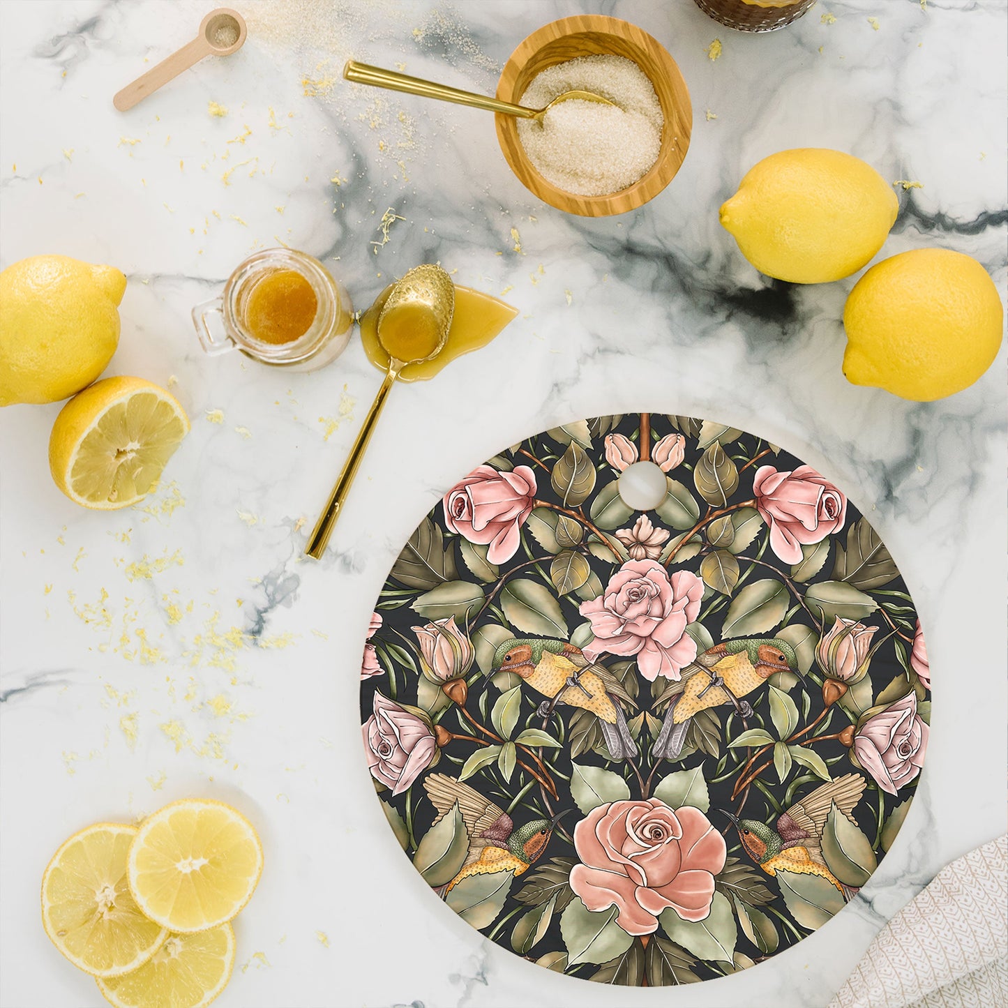 Marta Barragan Camarasa Victorian Garden Beauty Cutting Board Round