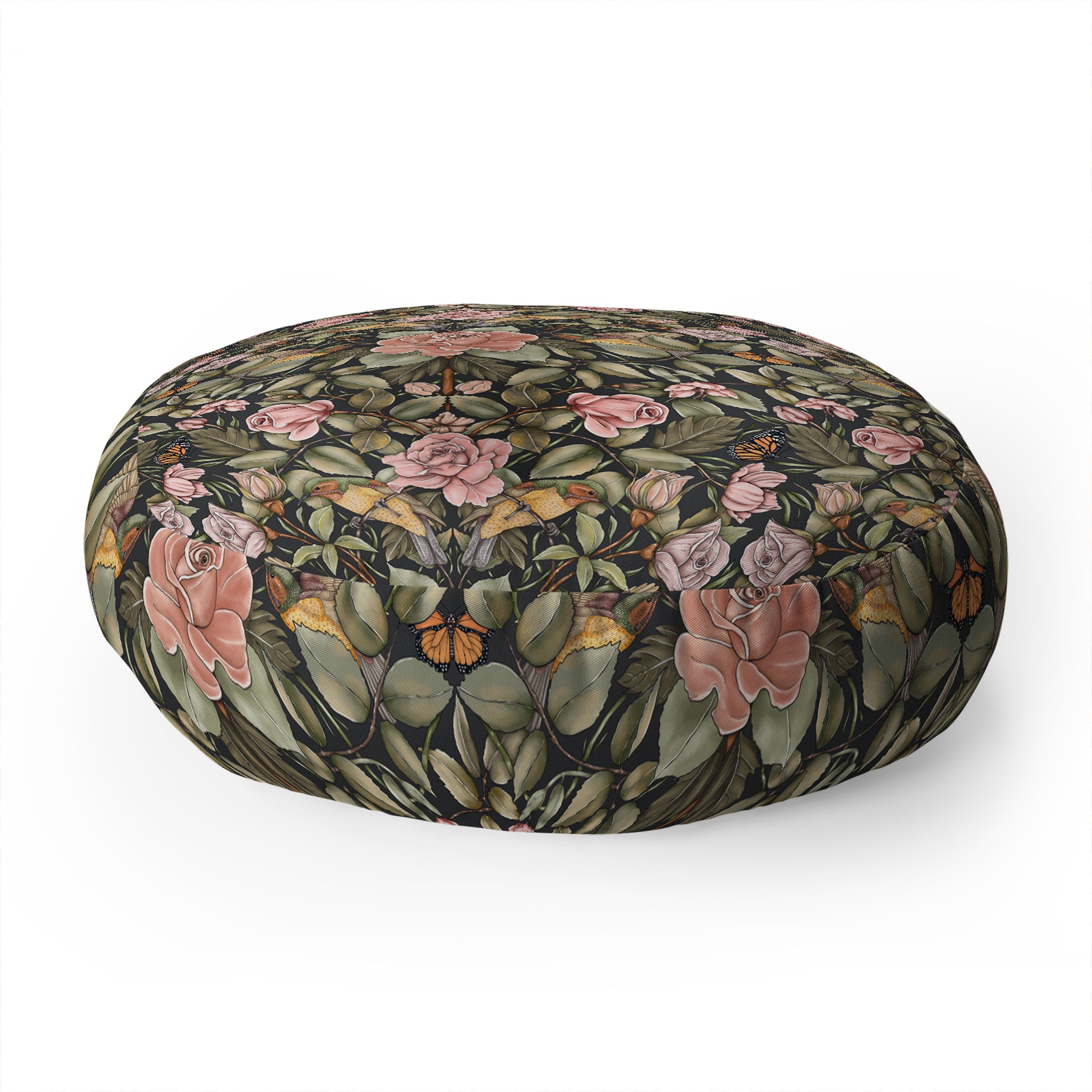 Marta Barragan Camarasa Victorian Garden Beauty Floor Pillow Round