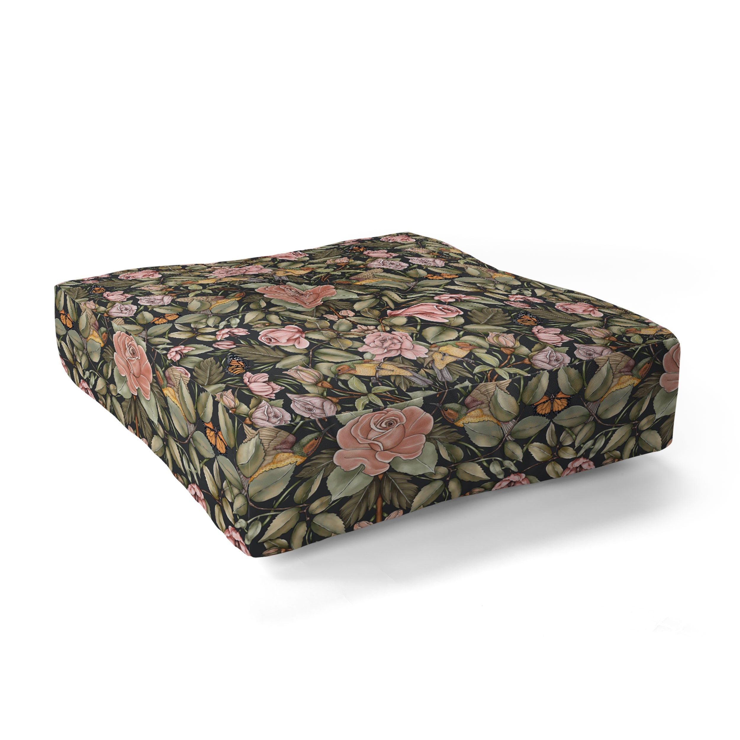 Marta Barragan Camarasa Victorian Garden Beauty Floor Pillow Square