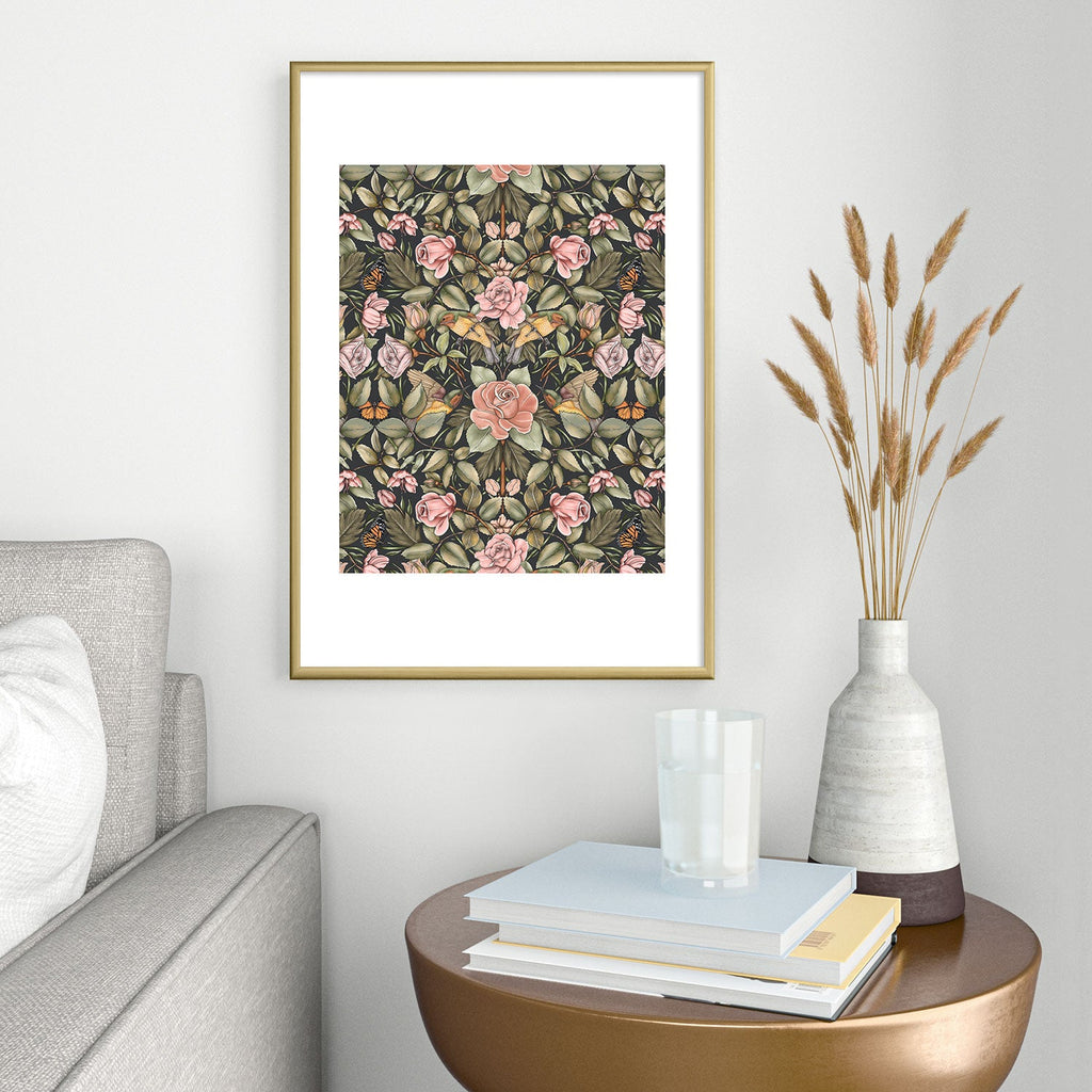 Marta Barragan Camarasa Victorian Garden Beauty Metal Framed Art Print