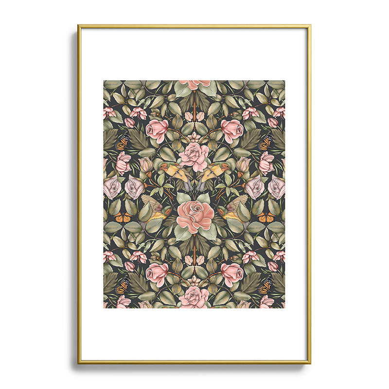 Marta Barragan Camarasa Victorian Garden Beauty Metal Framed Art Print
