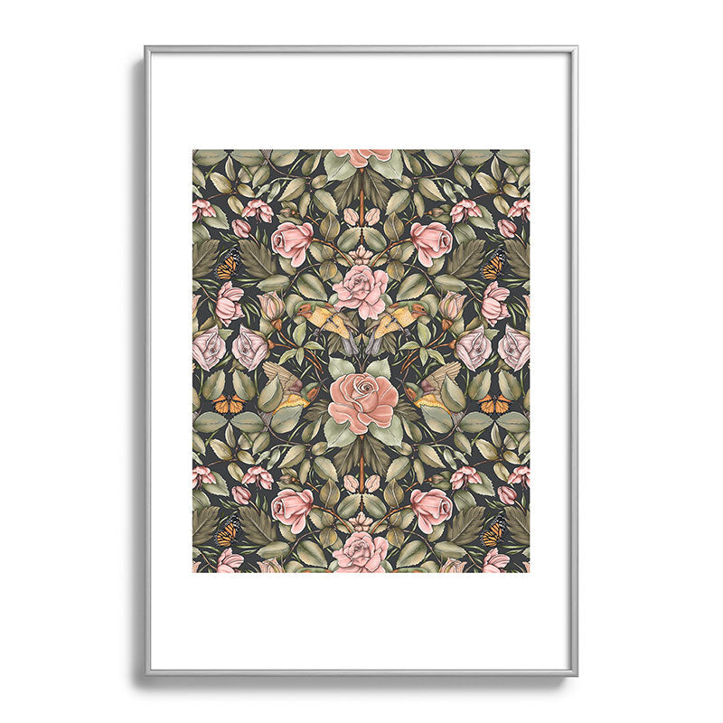 Marta Barragan Camarasa Victorian Garden Beauty Metal Framed Art Print