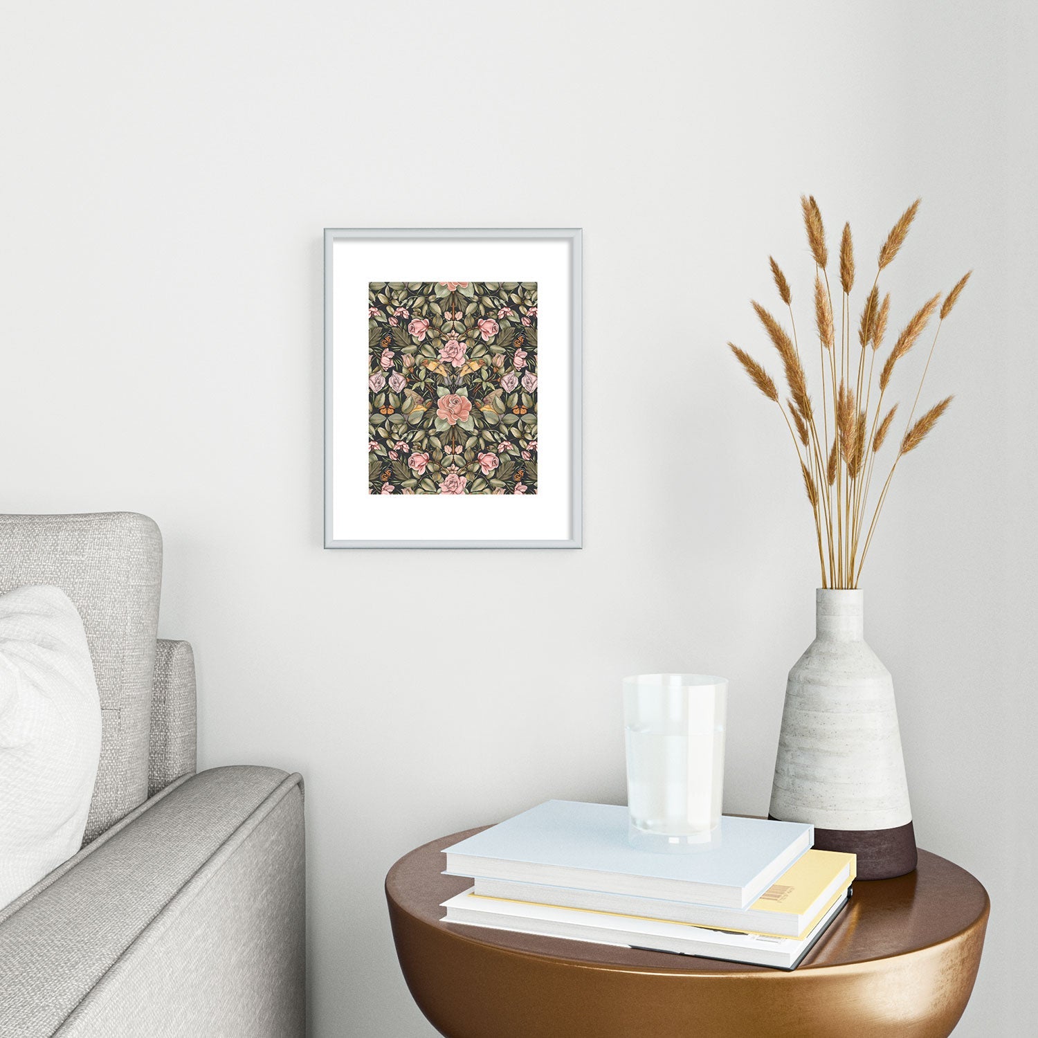 Marta Barragan Camarasa Victorian Garden Beauty Metal Framed Art Print