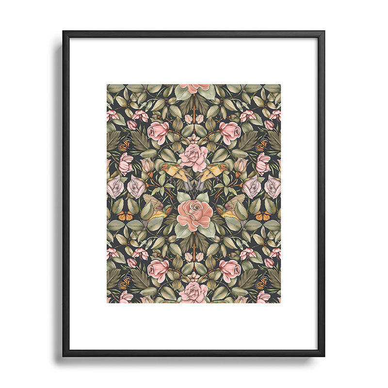 Marta Barragan Camarasa Victorian Garden Beauty Metal Framed Art Print