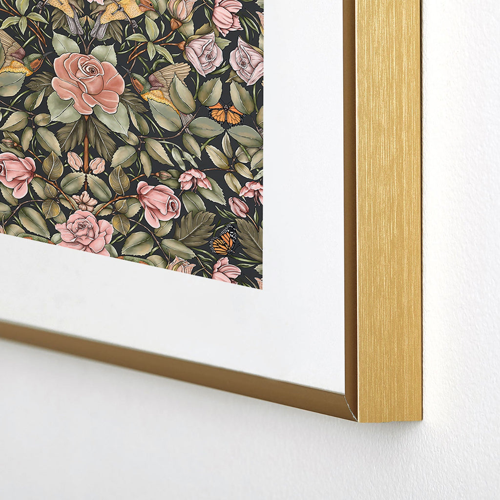 Marta Barragan Camarasa Victorian Garden Beauty Metal Framed Art Print