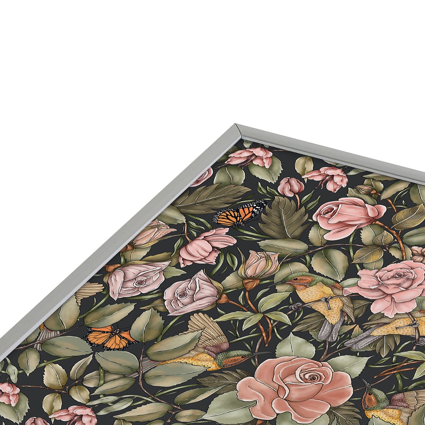 Marta Barragan Camarasa Victorian Garden Beauty Square Metal Framed Art Print