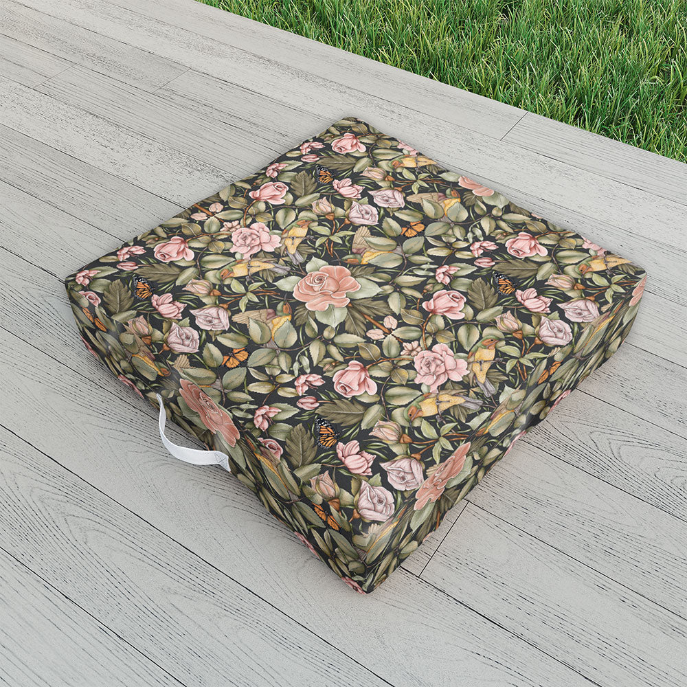 Marta Barragan Camarasa Victorian Garden Beauty Outdoor Floor Cushion