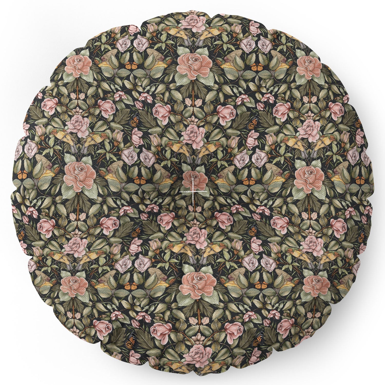 Marta Barragan Camarasa Victorian Garden Beauty Floor Pillow Round