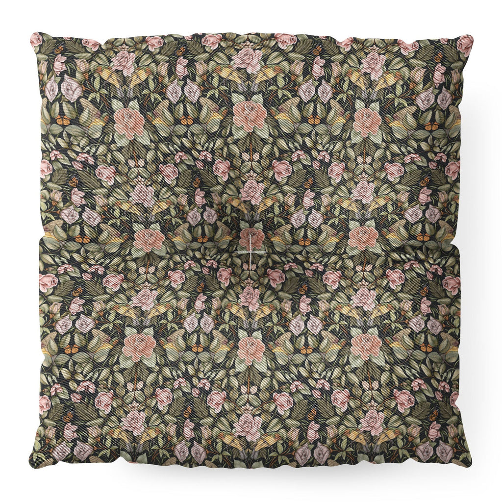 Marta Barragan Camarasa Victorian Garden Beauty Floor Pillow Square