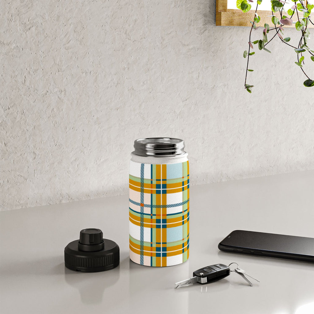 Marta Barragan Camarasa Warm Plaid Fusion Water Bottle