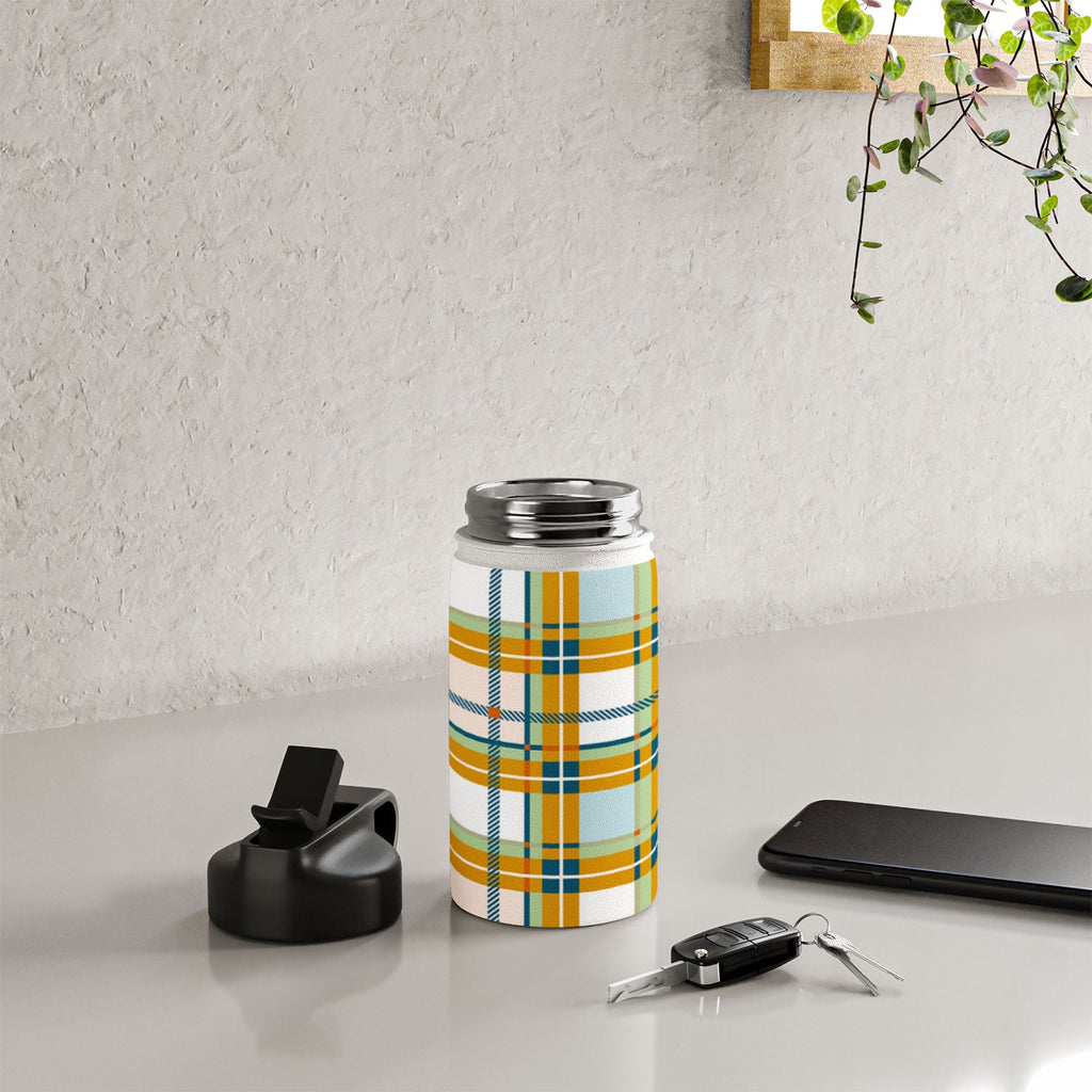 Marta Barragan Camarasa Warm Plaid Fusion Water Bottle