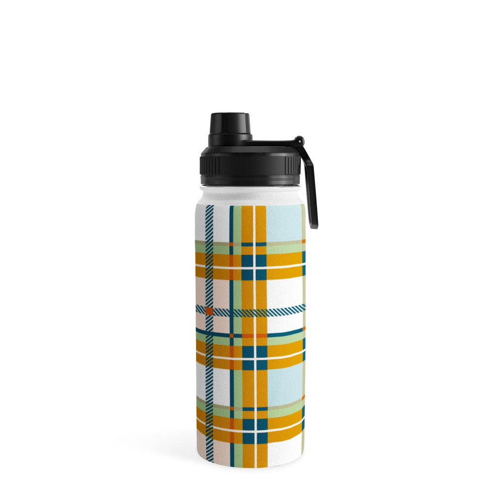 Marta Barragan Camarasa Warm Plaid Fusion Water Bottle