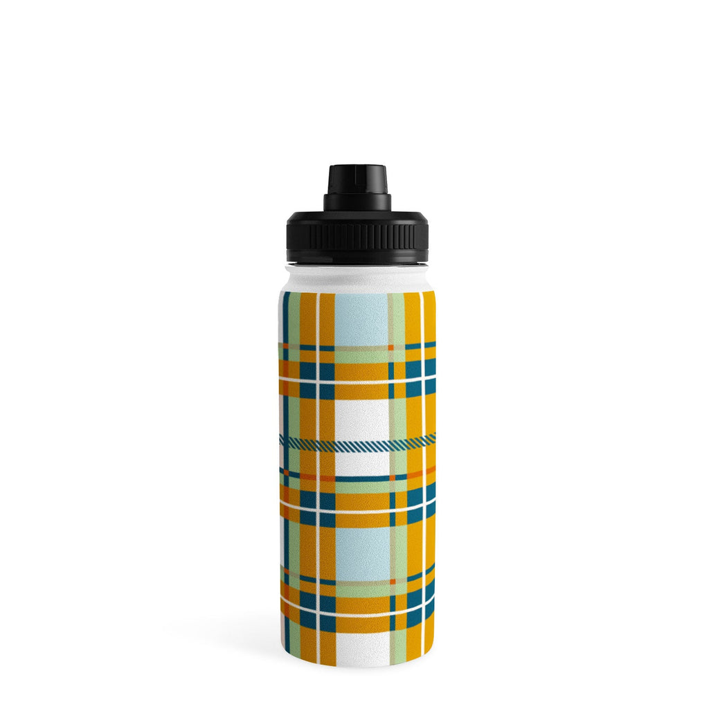 Marta Barragan Camarasa Warm Plaid Fusion Water Bottle