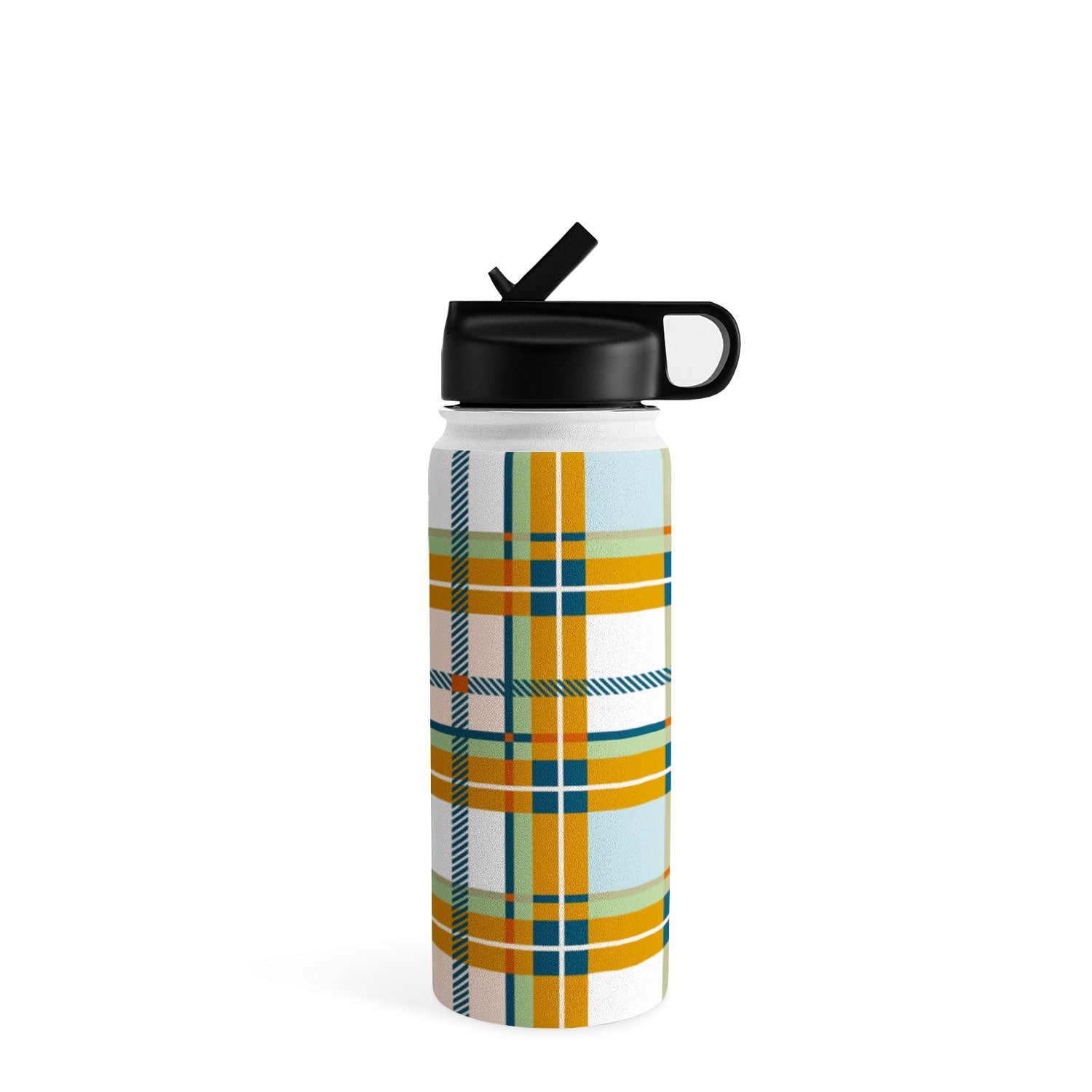Marta Barragan Camarasa Warm Plaid Fusion Water Bottle