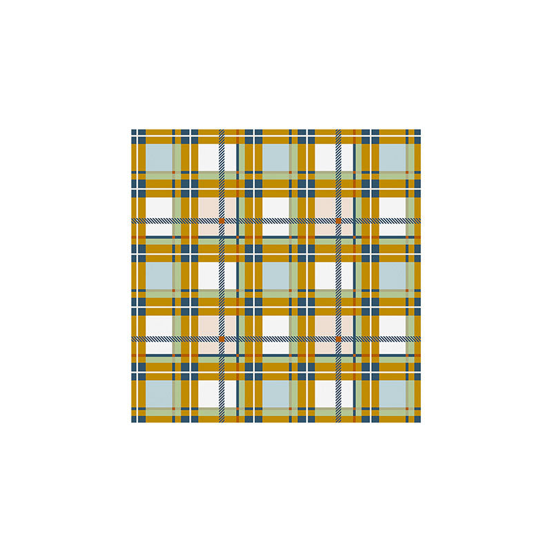 Marta Barragan Camarasa Warm Plaid Fusion Art Print
