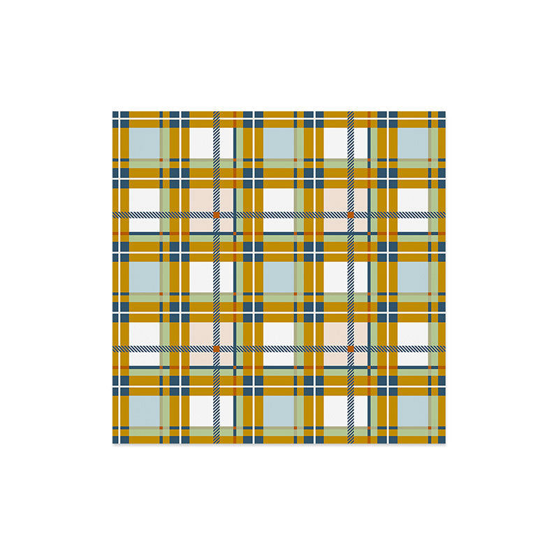 Marta Barragan Camarasa Warm Plaid Fusion Art Print