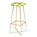 Marta Barragan Camarasa Warm Plaid Fusion Bar Stool