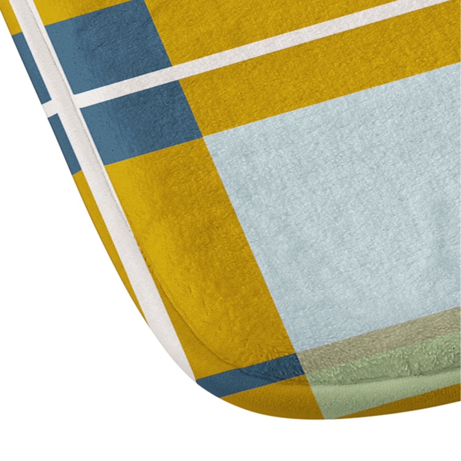 Marta Barragan Camarasa Warm Plaid Fusion Memory Foam Bath Mat