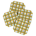 Marta Barragan Camarasa Warm Plaid Fusion Coaster Set