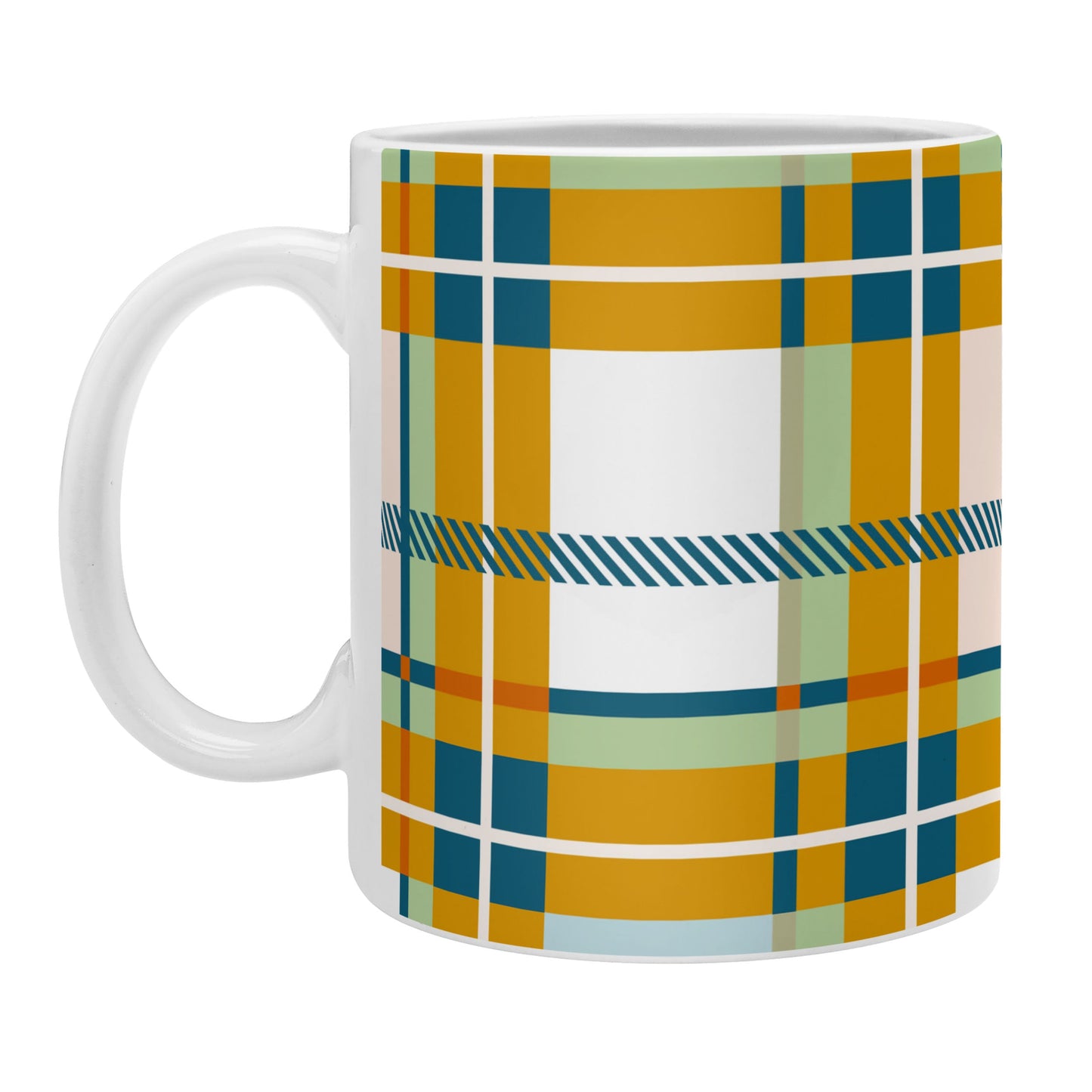 Marta Barragan Camarasa Warm Plaid Fusion Coffee Mug