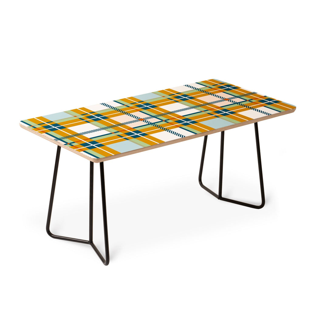 Marta Barragan Camarasa Warm Plaid Fusion Coffee Table