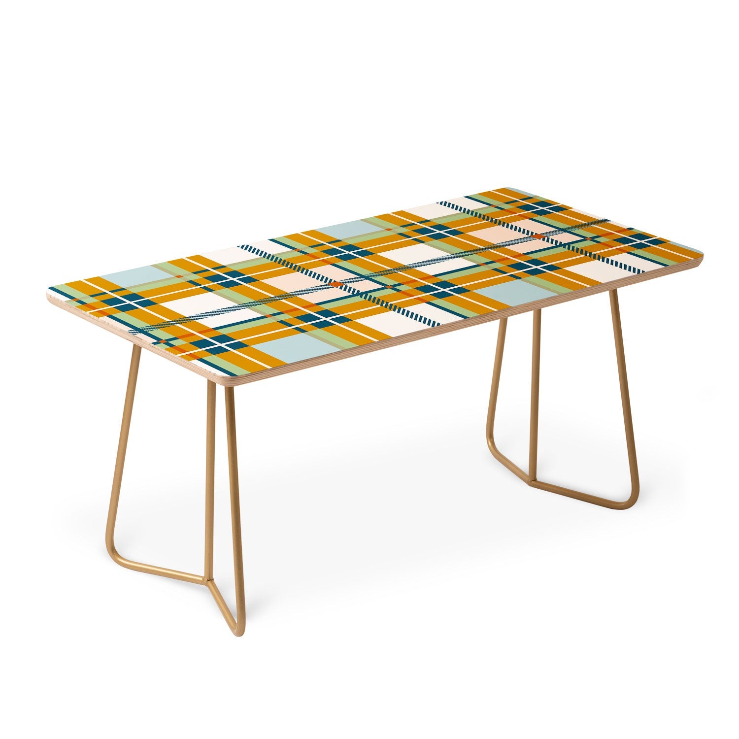 Marta Barragan Camarasa Warm Plaid Fusion Coffee Table