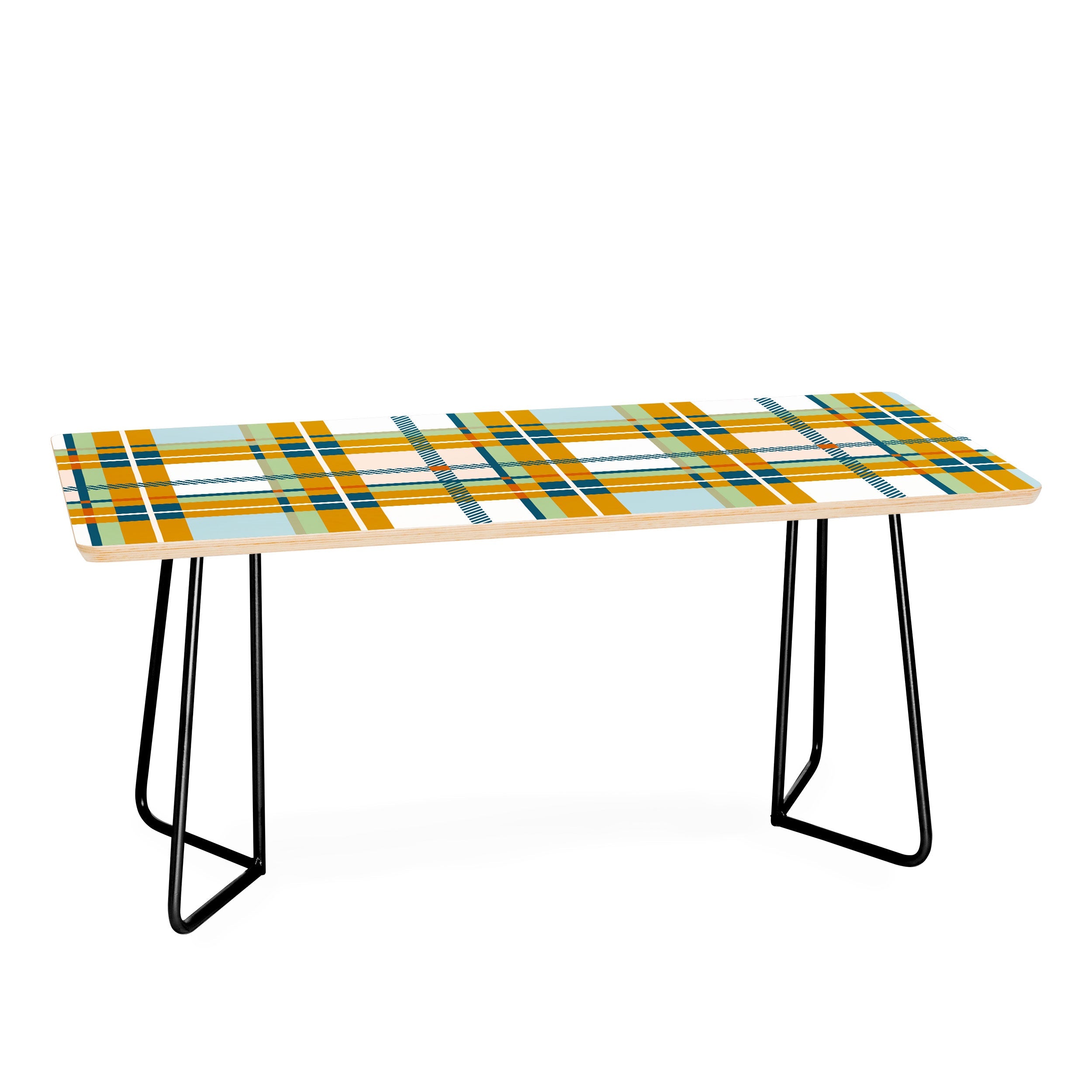 Marta Barragan Camarasa Warm Plaid Fusion Coffee Table