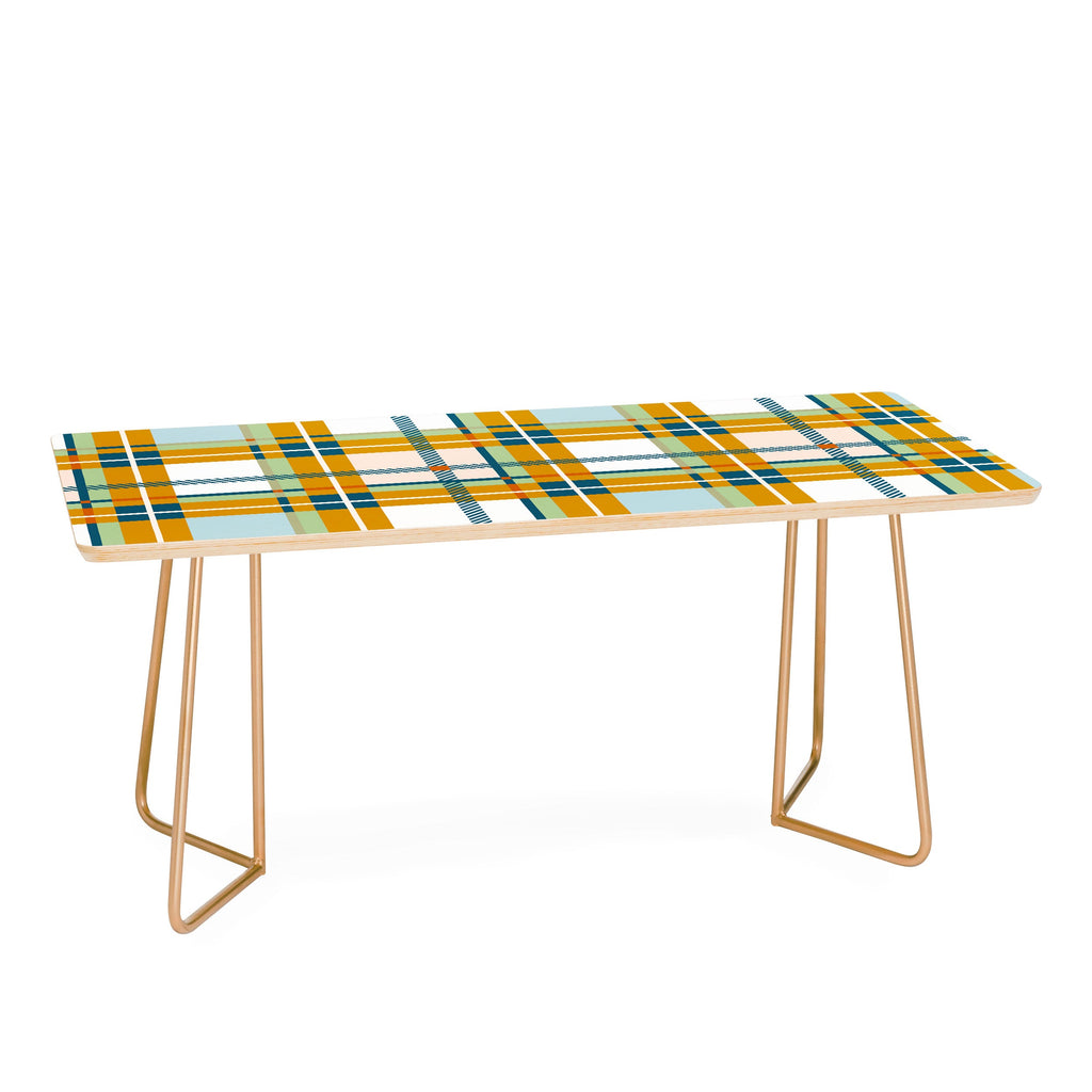 Marta Barragan Camarasa Warm Plaid Fusion Coffee Table