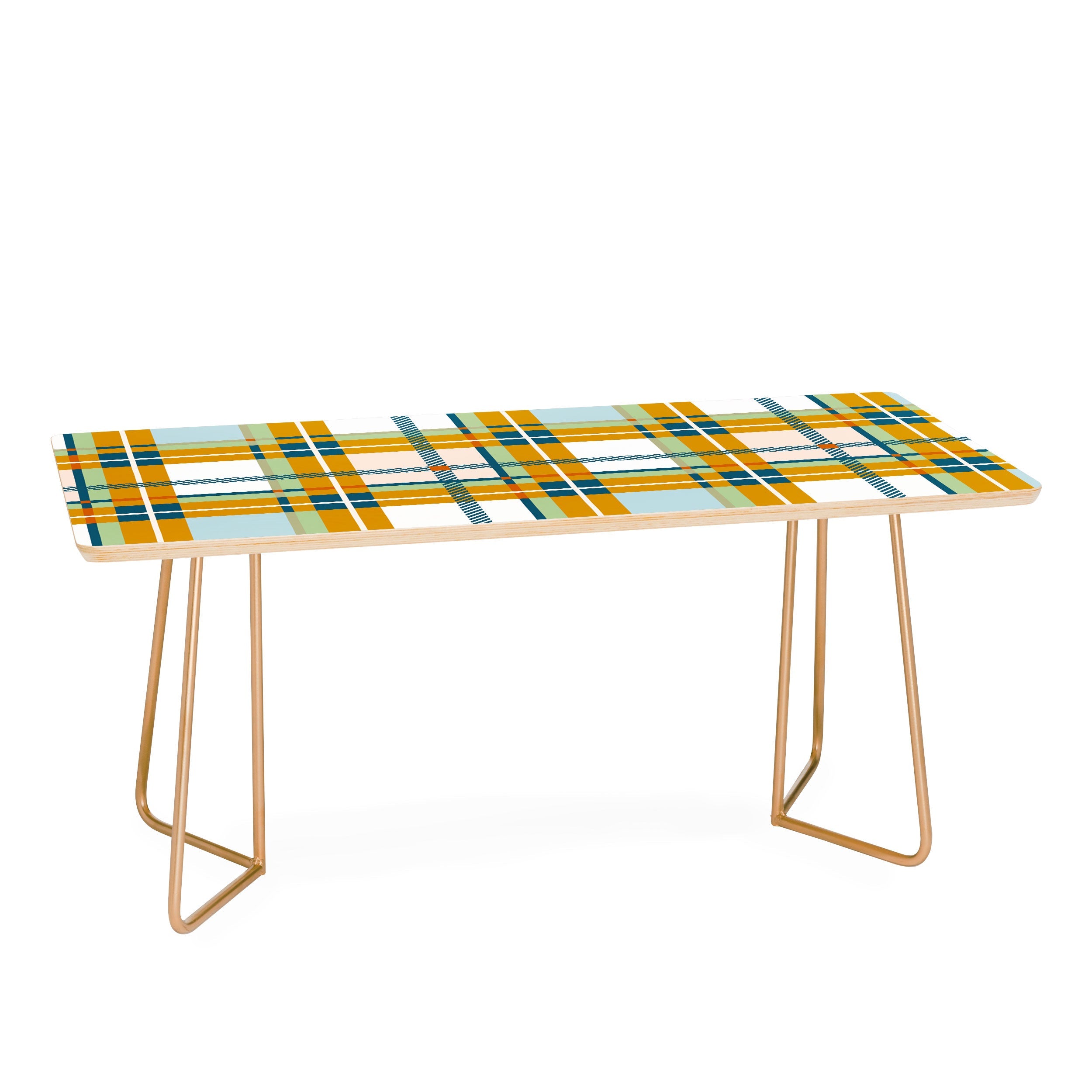 Marta Barragan Camarasa Warm Plaid Fusion Coffee Table