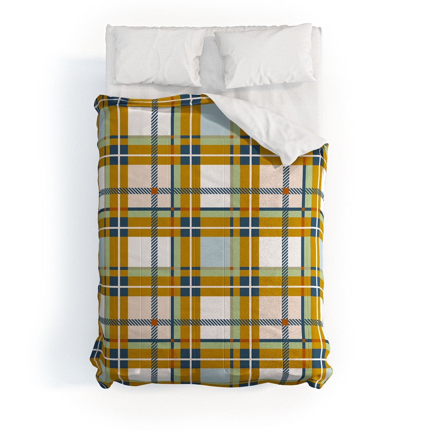 Marta Barragan Camarasa Warm Plaid Fusion Comforter