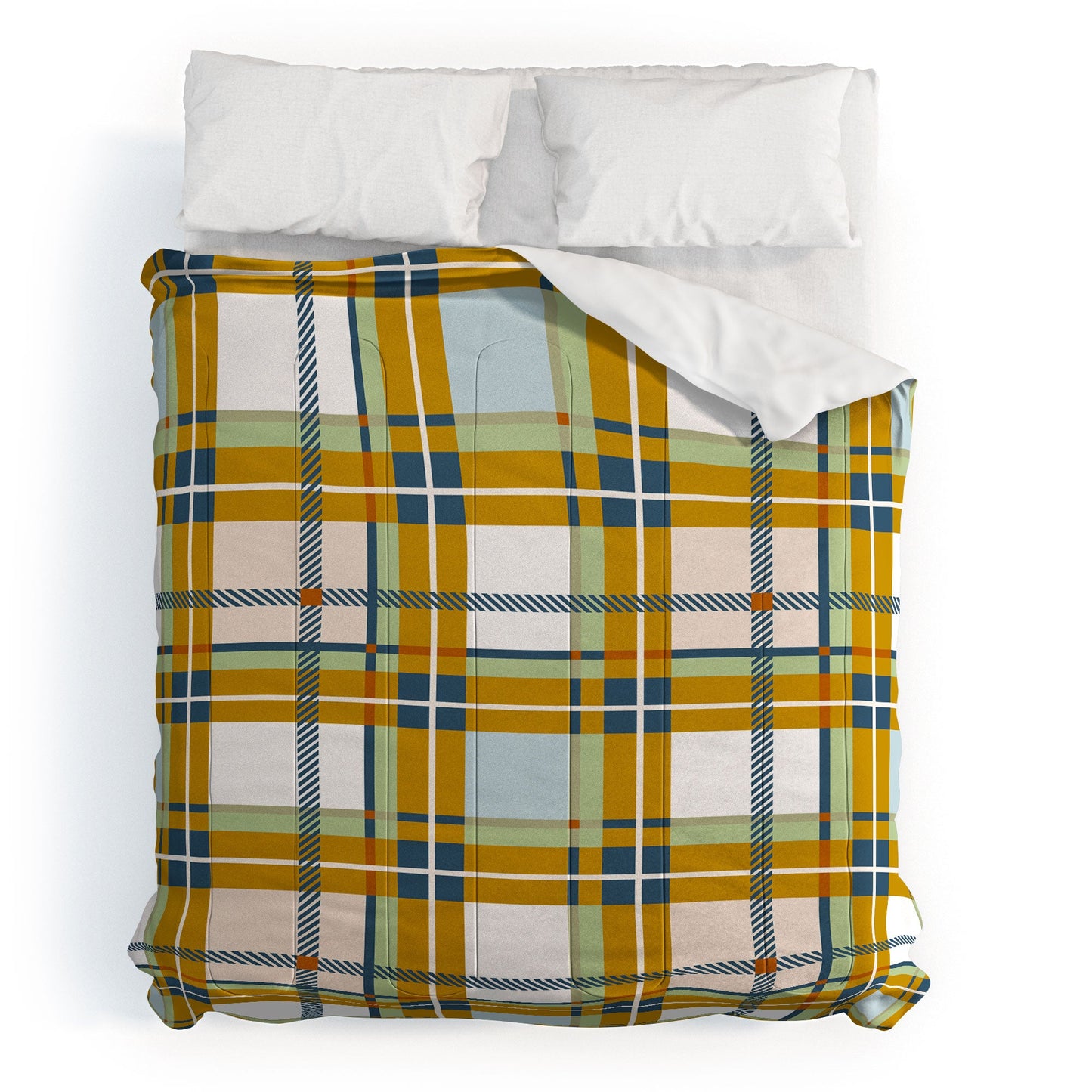 Marta Barragan Camarasa Warm Plaid Fusion Comforter